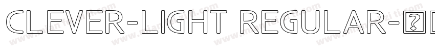 Clever-Light Regular字体转换